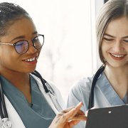 two women healthcare professionals